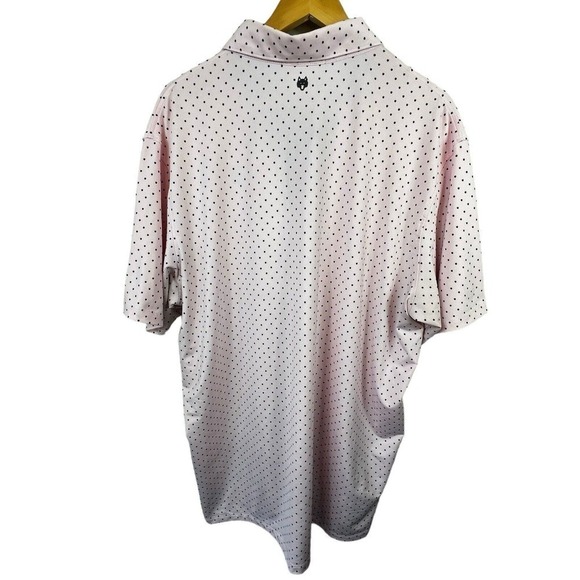 Greyson Golf Men's Icon Wolf Pink Short Sleeve Polo Shirt Size XL Mauve Mist - Picture 9 of 12